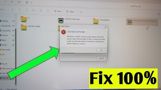 windows couldnt connect to the printer  how to fix printer sharing problem [upl. by Lebatsirc]