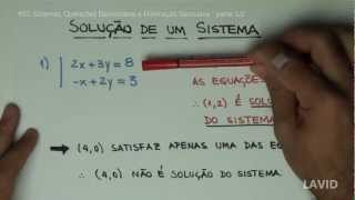 Álgebra Matricial  02  Sistemas Operações Elementares e Eliminação Gaussiana  Parte 12 [upl. by Sandry]