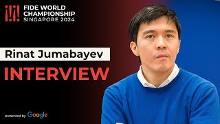 Interview with Rinat Jumabayev  FIDE World Championship presented by Google [upl. by Ivan327]