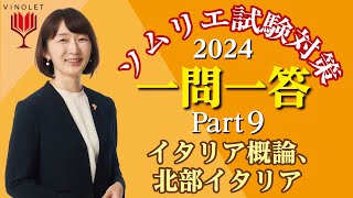 【2024年度】第9回ヴィノテラス ソムリエ・ワインエキスパート一次試験対策講座補講 イタリア概論、北部イタリア [upl. by Mcclimans]