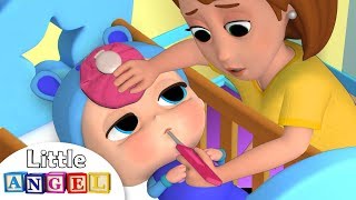 Baby Got Sick  Sick Song  Nursery Rhyme by Little Angel [upl. by Carny]