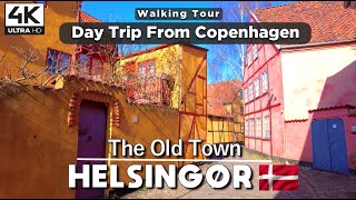 4K HELSINGØR ELSINORE OLD TOWN DENMARK  HOME OF HAMLET WALKING TOUR [upl. by Ellora338]