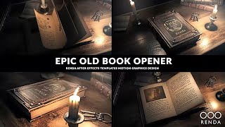 Old Book Opener  After Effects Template  ★ AE Templates [upl. by Kline69]