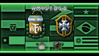 ARGENTINA VS BRASIL  AMISTOSOS FÚTBOL SUDAMERICA [upl. by Tnomad]