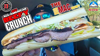 Jimmy Johns® AllAmerican Beefy Crunch Sub Review 🐄  The BIG MAC® Sub 🍔  theendorsement [upl. by Gimpel]