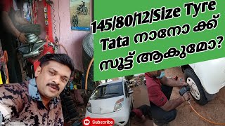 Tata Nano tyre changeNuseef Tech Vlog [upl. by Yrian]