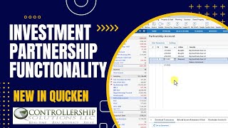 Investment Partnerships In Quicken [upl. by Dihgirb616]