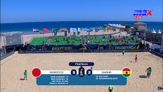 Live  Morocco vs Ghana  Beach Soccer AFCON 2024 [upl. by Gnah]