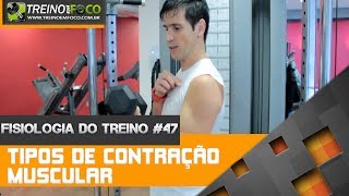 Tipos de Contração Múscular  Concêntrica  Excêntrica  Isométrica  Fisiologia do Treino 47 [upl. by Sedgewick]