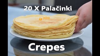 Recept za palačinke 20 komada  Crepes Recipe [upl. by Oiraved]