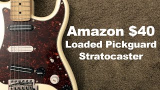 Bargain 36 Loaded Pickguard Stratocaster Demo [upl. by Enna]