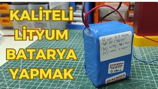 AŞIRI GÜÇLÜ LİTYUM BATARYA YAPIMI 12 Volt Lityum Pil Yapımı [upl. by Cammy]