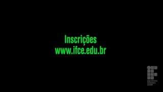 Inscrições para os cursos técnicos do IFCE [upl. by Freud]