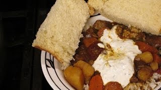 Hearty Beef stew Bourguignon stew with horseradish cream sauce [upl. by Ylatfen]