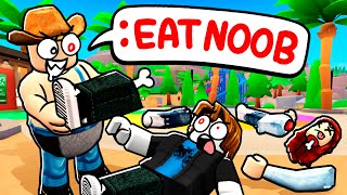 ROBLOX ADMIN EAT PEOPLE COMMANDS [upl. by Nyrehtac]