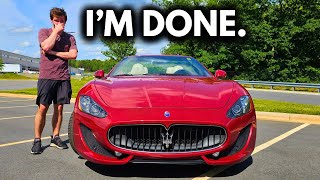 I Spent My Life Savings on a Maserati Granturismo [upl. by Neva]