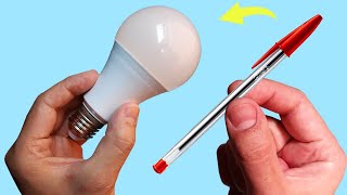 Just Use a Common Pen and Fix All the LED Lamps in Your Home How to Fix or Repair LED Bulbs Easily [upl. by Concepcion806]