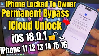 How To Bypass iCloud Unlock iPhone Locked To Owner iOS 18 [upl. by Carole]