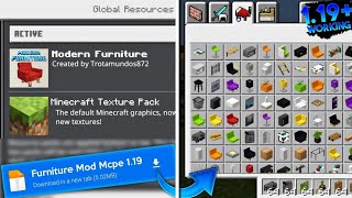 Modern Furniture mod Minecraft PE 119  Modern Furniture in MCPE 11951 [upl. by Horne]