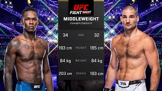 Israel Adesanya vs Sean Strickland Full Fight  UFC 5 Fight Night [upl. by Roslyn]