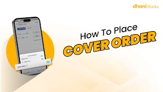 StepbyStep Guide Placing a Cover Order on Dhani Stocks App How to Place Cover Order [upl. by Rebmac412]