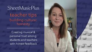 Sheet Music Plus Teacher Tips  Building Culture Honesty [upl. by Nahtad]