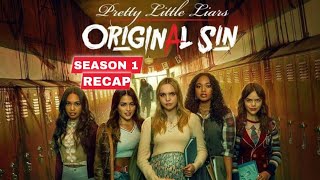 Pretty Little Liars Original Sin Season 1 Recap [upl. by Emiatej59]