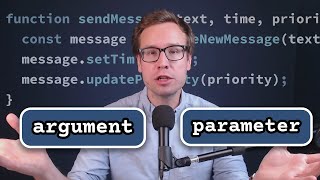 Difference between Arguments and Parameters in JavaScript explained [upl. by Nanon]