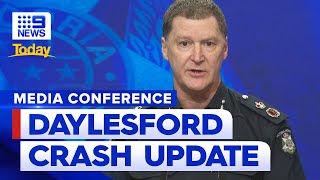 Victoria Police provide update on Daylesford fatal crash  9 News Australia [upl. by Fernande]