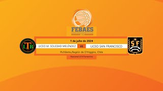 Lic Ma Soledad Meléndez vs Lic San Francisco Vallenar  U14 Femenino  Pichilemu Chile 2024 [upl. by Arehahs]