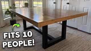 Building a Massive Dining Room Table for Less Than 300 Part 2 [upl. by Godbeare]