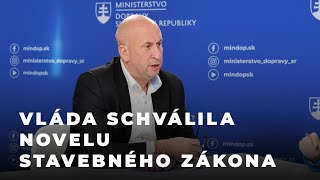 VLÁDA SCHVÁLILA NOVELU STAVEBNÉHO ZÁKONA [upl. by Osner]