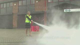 Fire Safety Training  How to Use a POWDER Fire Extinguisher [upl. by Neff]