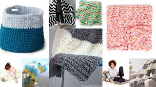 Make This 35 Free Bernat Blanket Yarn Projects Super Bulky Yarn Crochet Patterns [upl. by Anaila545]