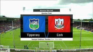 Tipperary v Cork  Munster Senior Hurling Championship 2017  QuarterFinal  HIGHLIGHTS [upl. by Cilka]