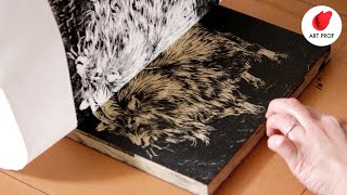 WOODCUT Tutorial Step by Step Relief Printmaking Techniques [upl. by Adnih]