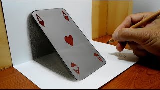 3D Trick Art on Paper Card [upl. by Cran]