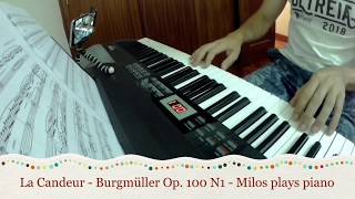 La Candeur  BurgmÃ¼ller Op 100  NÂº1  Part 1 Milos Cover [upl. by Imoen576]