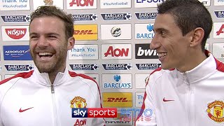 Juan Mata translates for Angel Di Maria [upl. by Airam842]