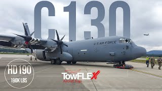 TowFLEXX HD190  Lockheed C130 Hercules  Electric Remote Controlled Aircraft Tug [upl. by Halilak]