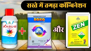 कॉन्बिनेशन  KasuB  Roko or Zen  Kasugamycine  Thiophanate methyl Combination or carbendazim [upl. by Elicul]