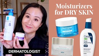 Dry Skin Moisturizers I Recommend as a Dermatologist [upl. by Koorb]