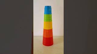 😮 This Simple Video with plastic cups and bricks Looks Awesome in Reverse [upl. by Blodgett111]