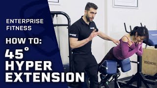 How to do 45 degree Hyperextension Correctly [upl. by Ardel]