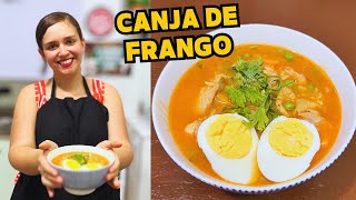 COMO FAZER UMA DELICIOSA CANJA DE GALINHA COM ARROZ SIMPLES E FÁCIL  TEMPORADA DE CALDOS [upl. by Radcliffe]