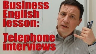 Bewerbungsgespräch am Telefon auf Englisch Business Englisch lernen [upl. by Zara]