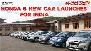 Honda 6 New Car Launches in India in Hindi  MotorOctane [upl. by Leihcar919]