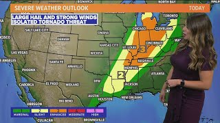 Nationwide severe weather forecast [upl. by Farmann]