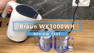 Snelle 1 Liter waterkoker  Braun WK3000WH Review  Test [upl. by Salocin]