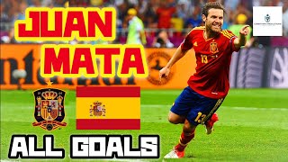 Juan Mata  All 10 Goals for Spain [upl. by Lramaj]